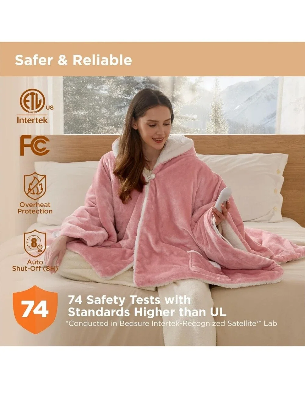 Bedsure Heated Wearable Blanket